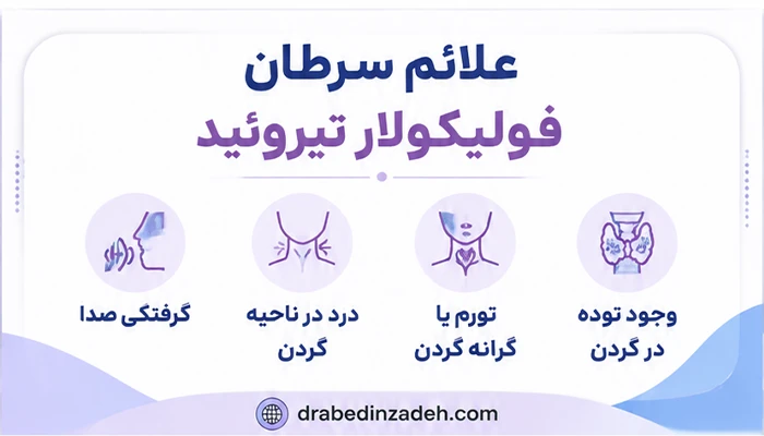 علائم سرطان فولیکولار تیروئید