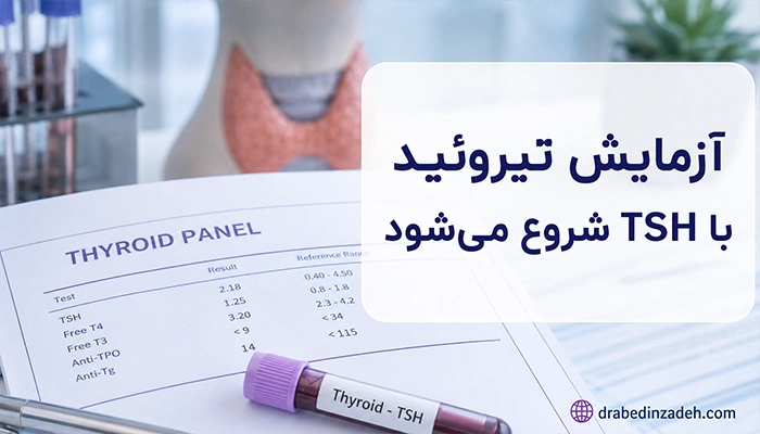 آزمایش تیروئید با TSH شروع میشود